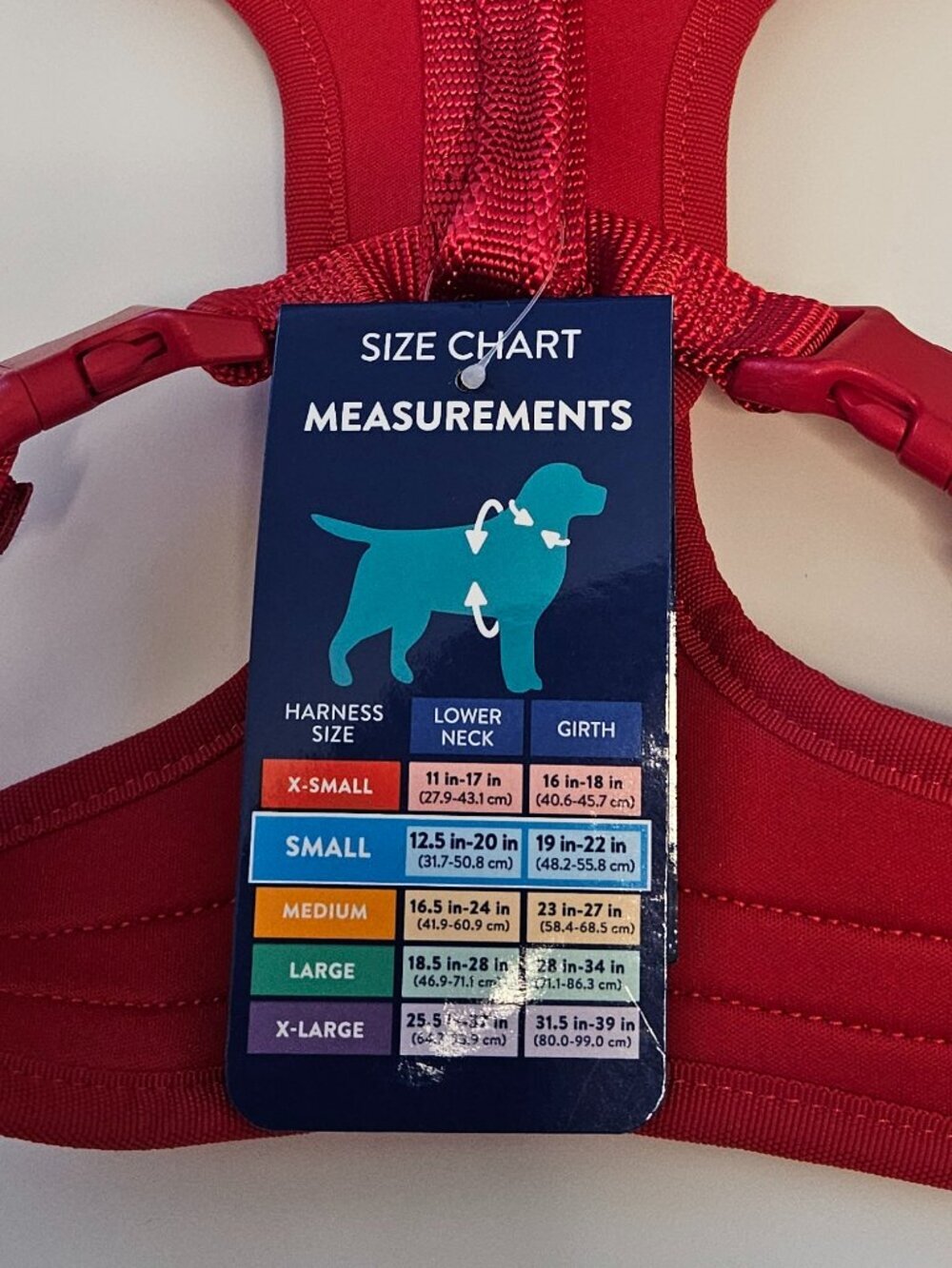Top Paw Instant Comfort adjustable harness Nylon/mesh Red size S - Picture 12 of 12